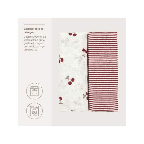 Meyco Swaddle Tetra 120x120 2-pack Girly Garden