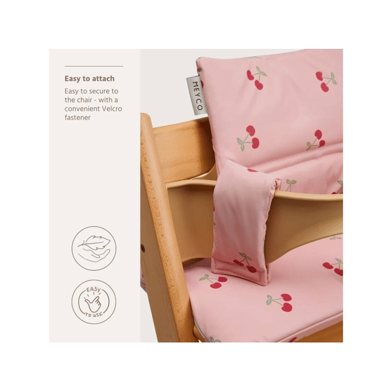 Meyco Stoelverleiner Pvc Meeigroeistoel Cherry Soft Rose