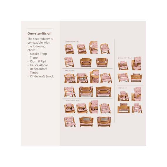 Meyco Stoelverleiner Pvc Meeigroeistoel Cherry Soft Rose
