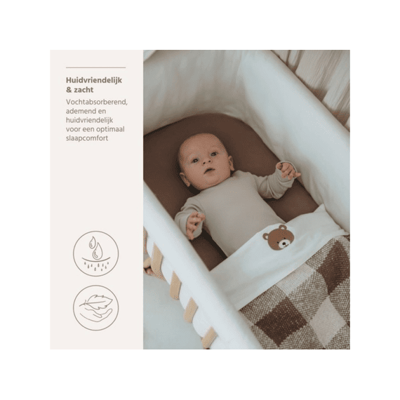 Laken Bed 100x150 Bear Borduur