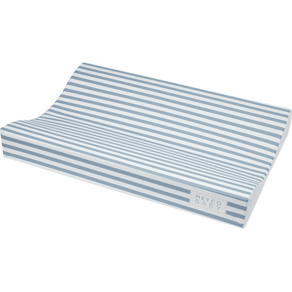 Meyco Aankleedkussen Pvc 50x70 Fat Stripe Jeans Blue