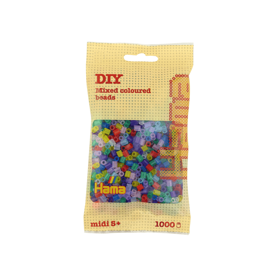 Hama Parels In Zakje 1000 Stuks Mix Transparant