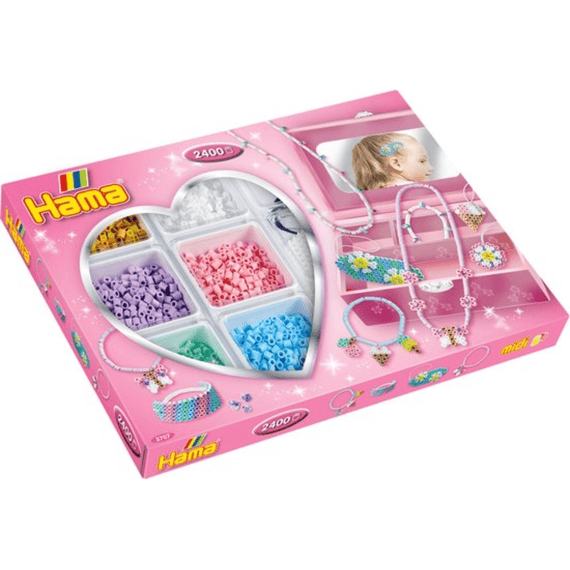 Hama Activity Box Roze Juwelen 2400 Stuks
