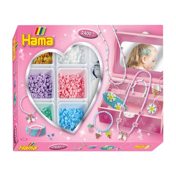 Hama Activity Box Roze Juwelen 2400 Stuks