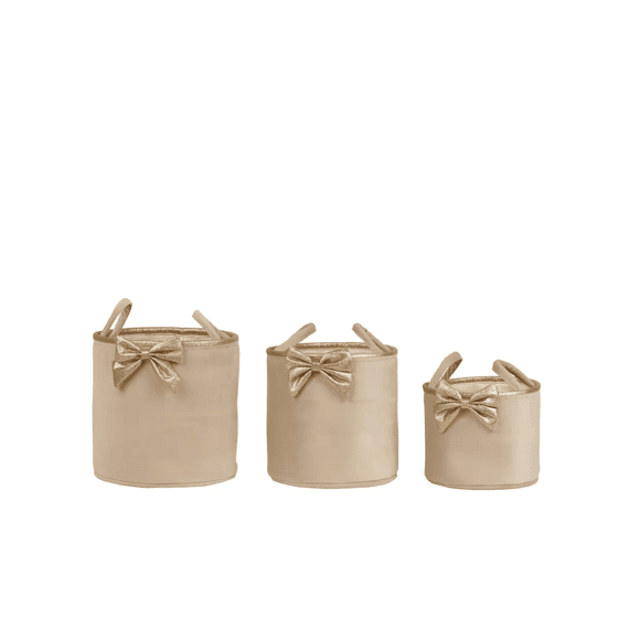 Mand Polyester Fluweel Rond Parel Small