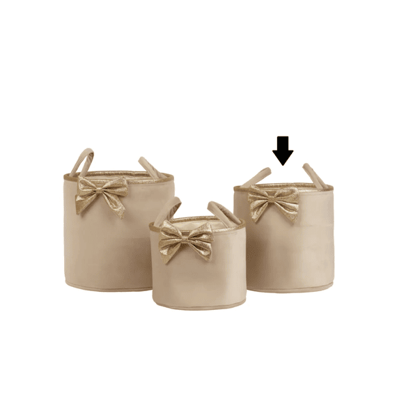 Mand Polyester Fluweel Rond Parel Medium