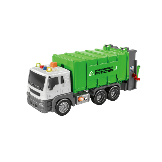 Best Luck Js108 Vuilniswagen Met Licht En Muziek 1:16