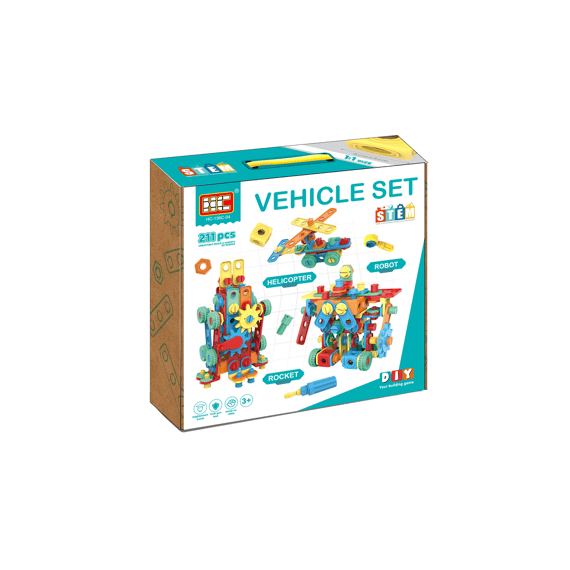 Best Luck Hc-136c-04 Bouwstenen Puzzel Engineering 211 Stuks