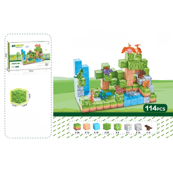 Dihua Eg1654149 Magnetische Blokken 114 Stuks