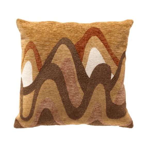 Dutch Decor Sierkussen Mouna 45x45 Cm Honey Mustard