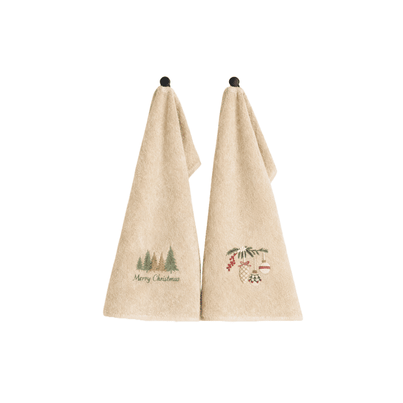 Dutch Decor Set Gastendoeken Ayla 35x45 Cm Sandshell