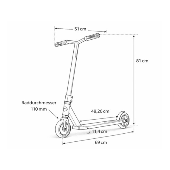 Mgp Stuntstep Carve Ultimate Black/grey