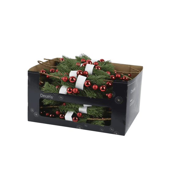 Tak Pe Kerstballen Shiny-mat Dia2-h4.5cm Rood/ossenbloed 2 Assortiment
