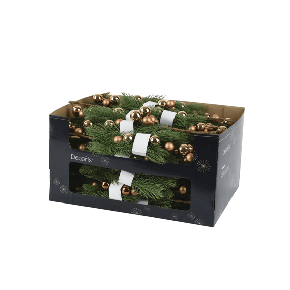Tak Pe Kerstballen Shiny-mat Dia2-h4.5cm Espresso/brandy 2 Assortiment