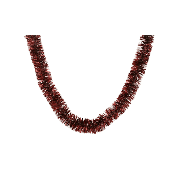 Lametta Guirlande Pet Mat Dia11-h270cm Ossenbloed