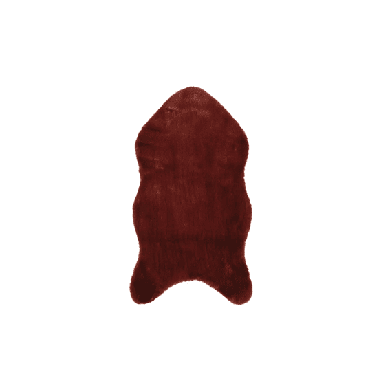 Kleed Kunstbont L90-w50-h2cm Maroon
