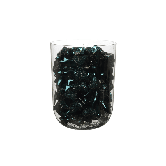 Strik Polystyreen Shiny-glitter L8.7-w3.4-h9.8cm Emerald