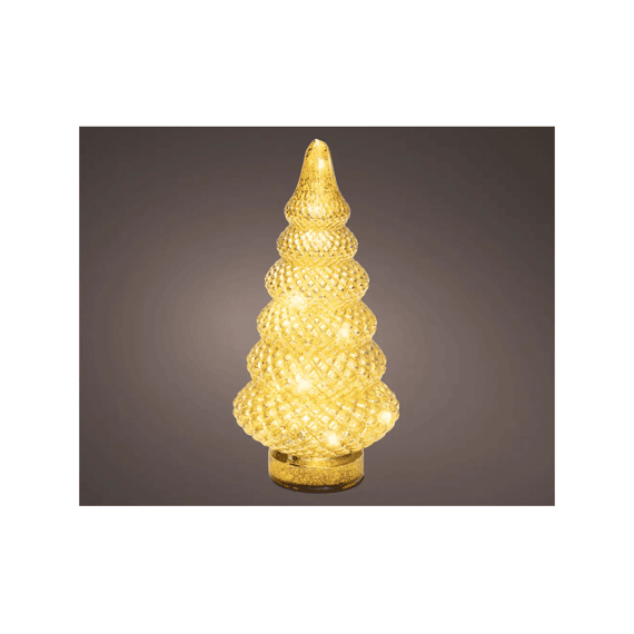 Micro Led Boom Glas Steady Binnen Dia12-h25.5cm Goud/warm Wit