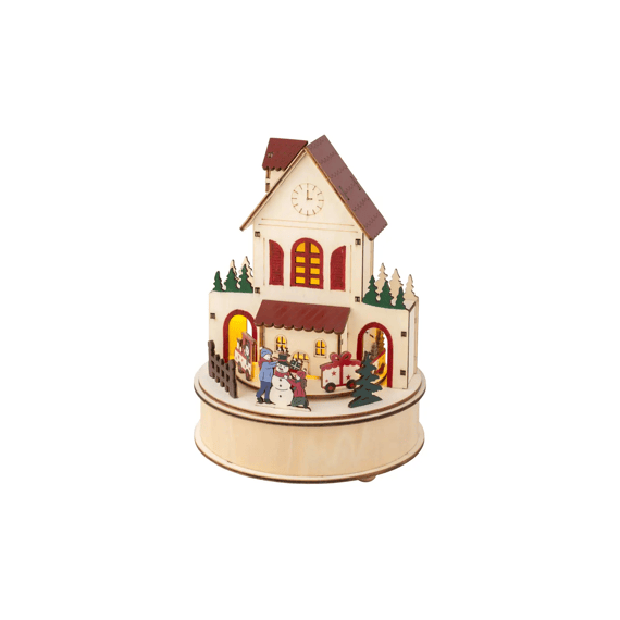 Led Scenery Triplex Steady Binnen Fsc 100% Dia15-h20.3cm Kleuren/warm Wit