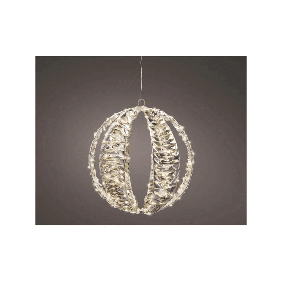Micro Led Bal Pet Buiten D.30cm Goud/warm Wit