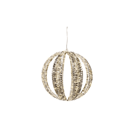 Micro Led Bal Pet Flashing Effect Buiten D.40cm Goud/warm Wit