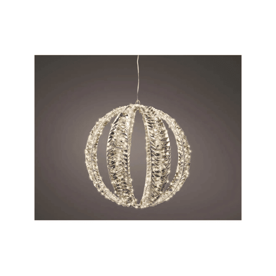 Micro Led Bal Pet Flashing Effect Buiten D.40cm Goud/warm Wit