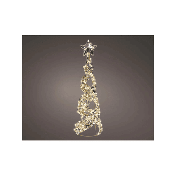 Micro Led Cone Pet Flashing Effect Buiten D.16-h60cm Goud/warm Wit