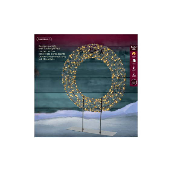Micro Led Tafellamp Metaal Steady Buiten L7-w38-h51cm Zwart/klassiek Warm