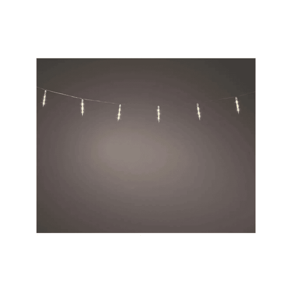 Led Icicle Lights Sneeuwval Effect Buiten L280-h18cm Transparant/warm Wit