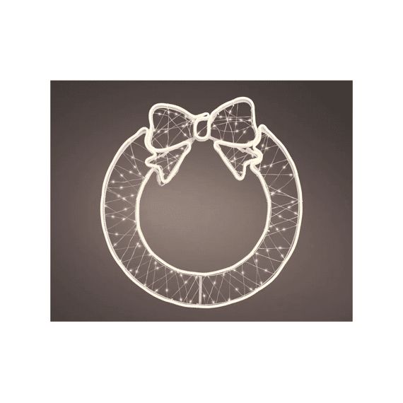 Led Krans Ijzer Flashing Effect Buiten L1.2-w56-h57cm Warm Wit