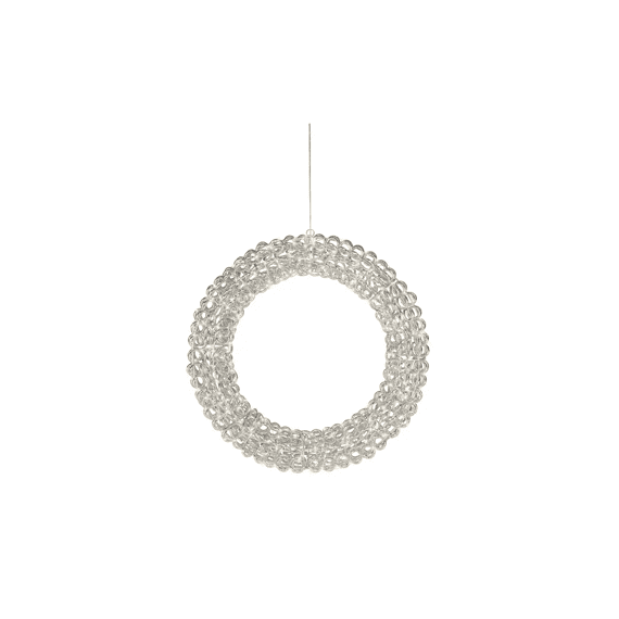 Micro Led Krans Pet Flashing Effect Buiten D.58-l10cm Zilver/warm Wit