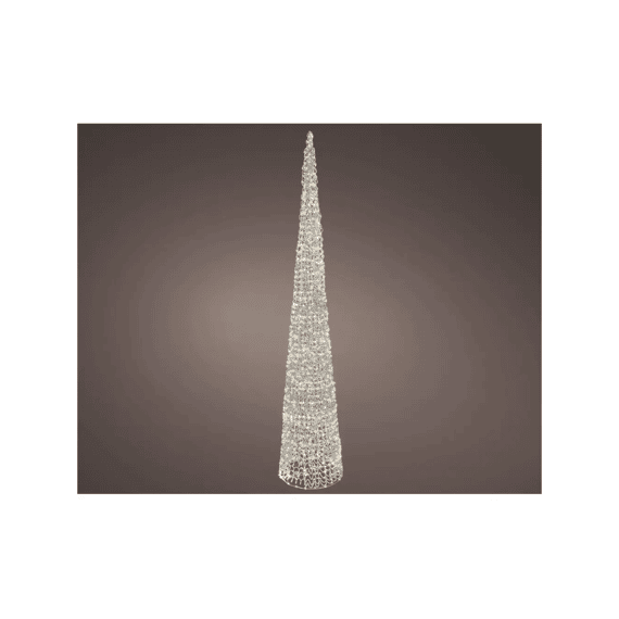 Micro Led Cone Pet Flashing Effect Buiten D.34-h180cm Zilver/warm Wit