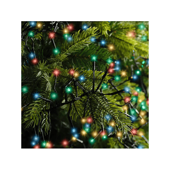 Led Verlichting Cluster Twinkle Buiten 10.5m Zwart/multi