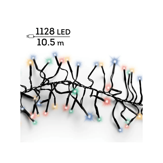 Led Verlichting Cluster Twinkle Buiten 10.5m Zwart/multi