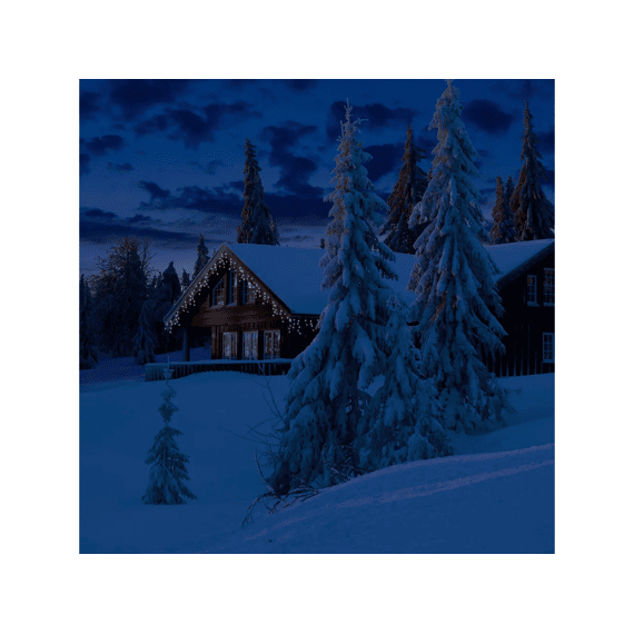 Led Verlichting Icicle Twinkle Buiten 20m Zwart/koel Wit