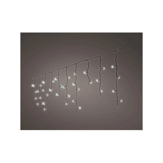 Led Verlichting Icicle Twinkle Buiten 20m Zwart/koel Wit