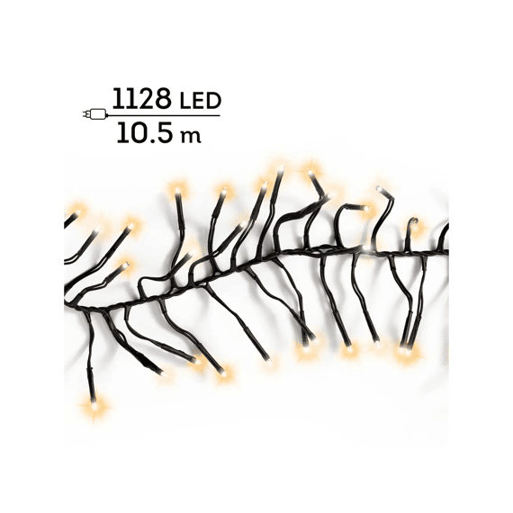 Led Verlichting Cluster Twinkle Buiten L1050cm Zwart/warm Wit/klassiek Warm