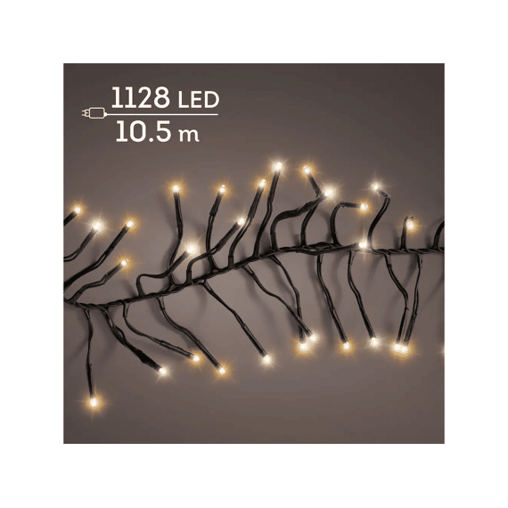 Led Verlichting Cluster Twinkle Buiten L1050cm Zwart/warm Wit/klassiek Warm