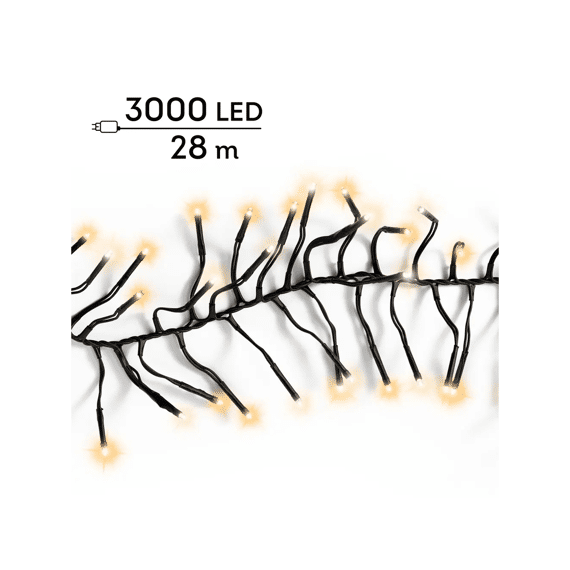 Led Verlichting Cluster Twinkle Buiten L2800cm Zwart/warm Wit/klassiek Warm