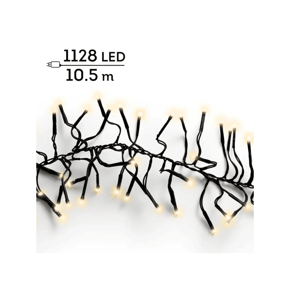 Led Verlichting Cluster Twinkle Buiten L1050cm Zwart/soft Gold
