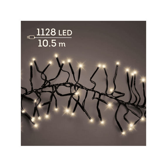 Led Verlichting Cluster Twinkle Buiten L1050cm Zwart/soft Gold