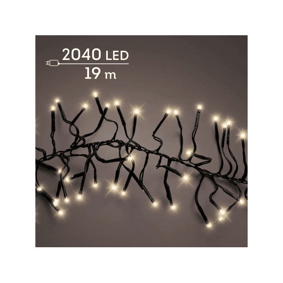Led Verlichting Cluster Twinkle Buiten L1900cm Zwart/soft Gold