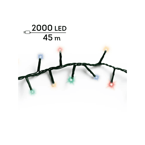 Led Verlichting Compact Twinkle Buiten L45m Groen/multi