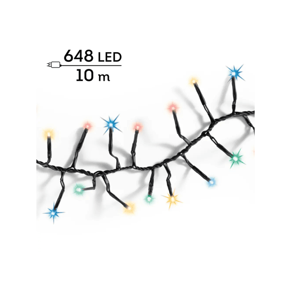 Led Verlichting Excellent Twinkle Buiten 10m-648l Zwart/multi