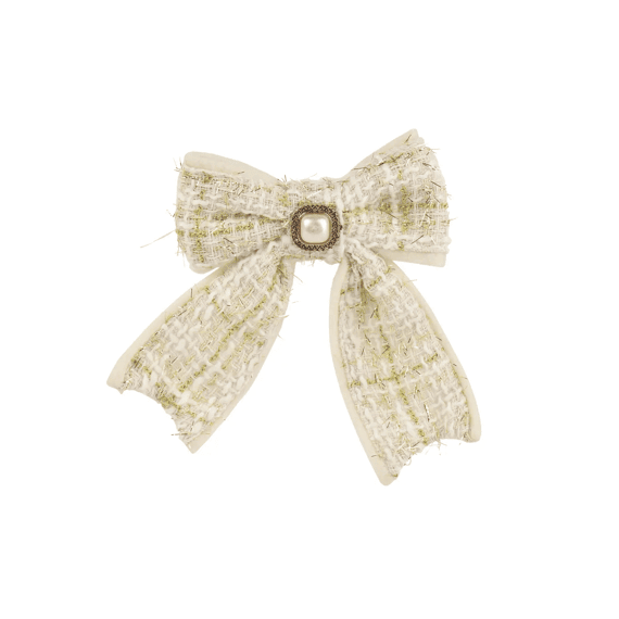Strik Polyester Strass L2.5-w11-h14cm Creme