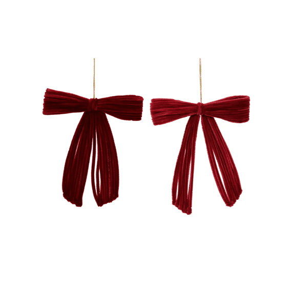 Strik Chenille L3-w13-h14cm Ossenbloed/roze 2 Assortiment