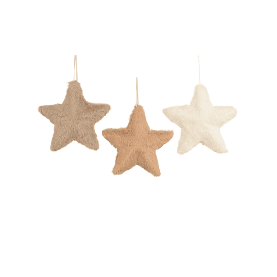 Ster Kunstbont L4-w13-h13cm 3 Assortiment