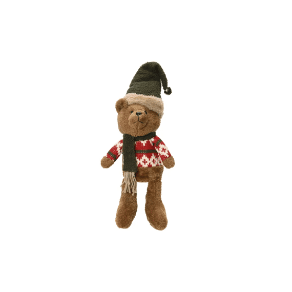 Beer Polyester Beer L16-w12-h39cm Bruin/kleur(en)
