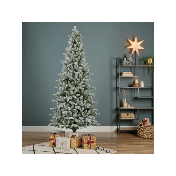 Kerstboom Killington Frosted Dia93-h180cm Groen/wit
