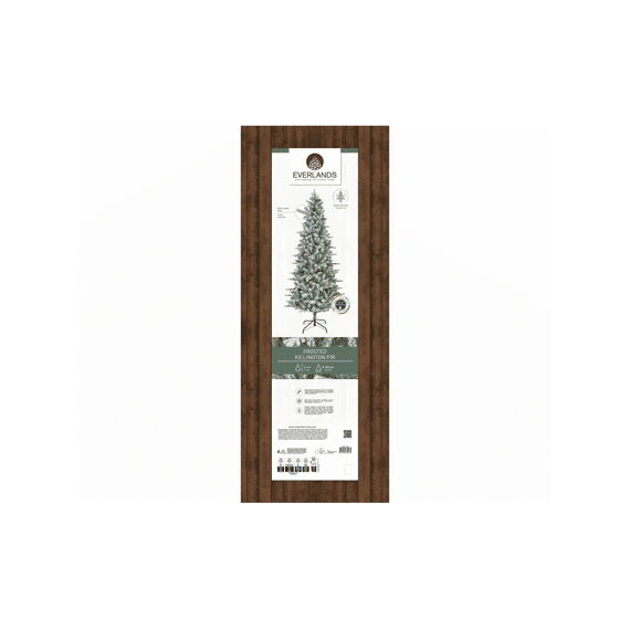 Kerstboom Killington Frosted Dia103-h210cm Groen/wit